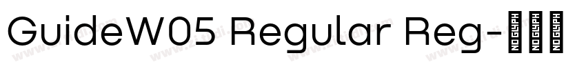 GuideW05 Regular Reg字体转换